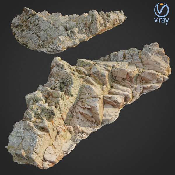 3D scanned rock cliff n2