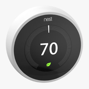 nest smart thermostat - 3D model