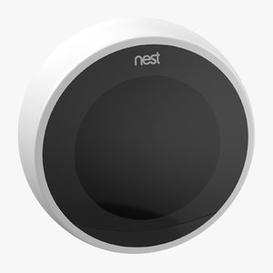 nest smart thermostat - 3D