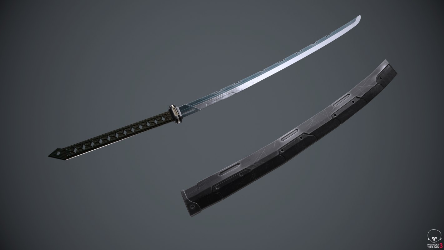 3d Sci Fi Katana Sword Turbosquid 1283394 Diagram Database.