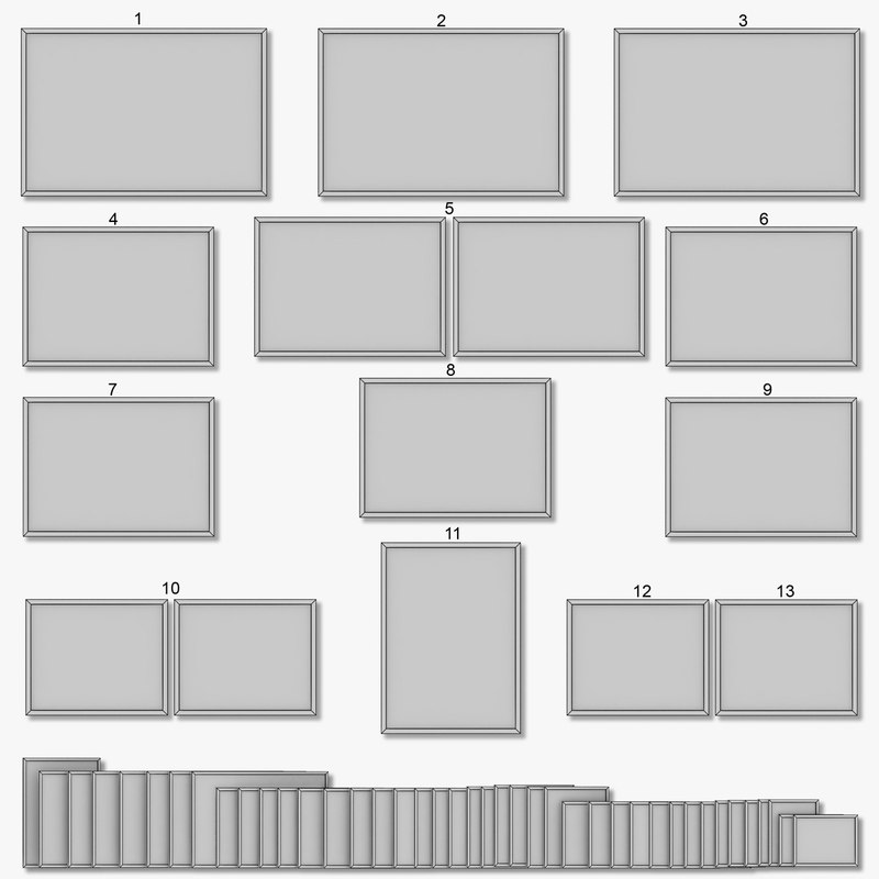 Frames Ikea Edelvik Model Turbosquid 1283422 Frames Ikea Edelvik Model
