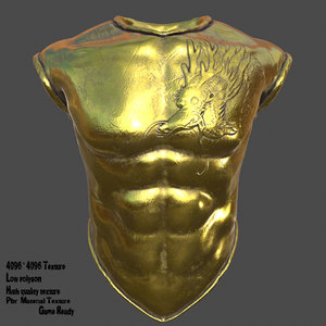 armor metalic 3D model