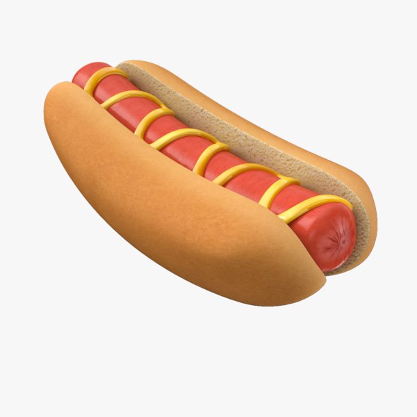 hot dog sandwich 3D model