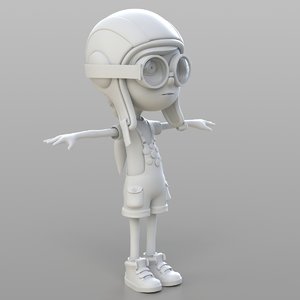 3D girl cartoon