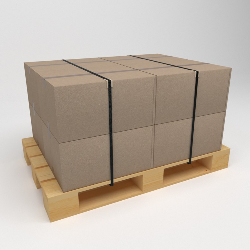 carton box model 3d