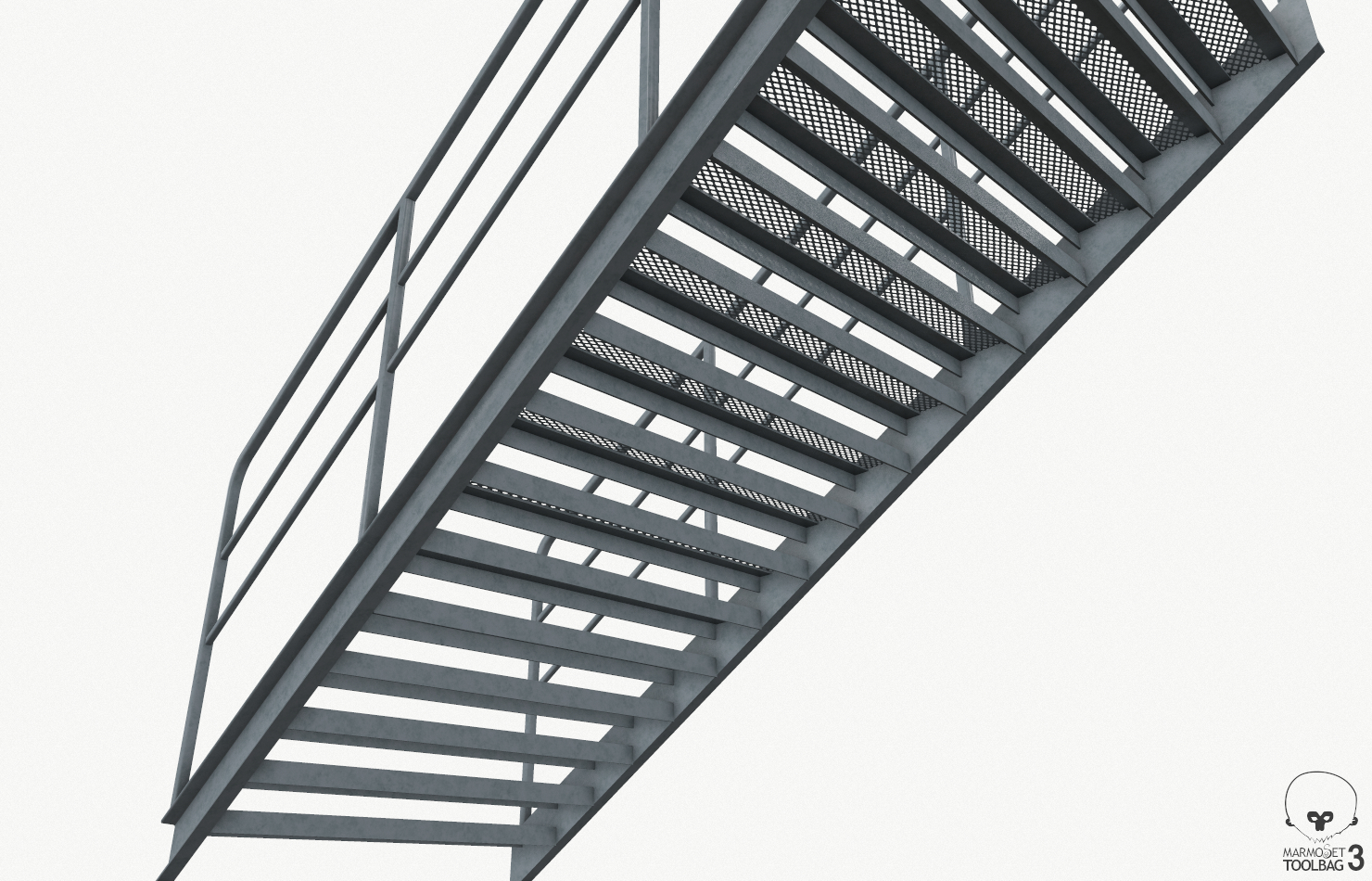 工业楼梯63d模型