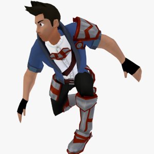 3D stylized male character