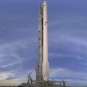 space rocket 3D model