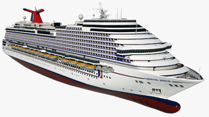 cruise vessel carnival breeze 3D model