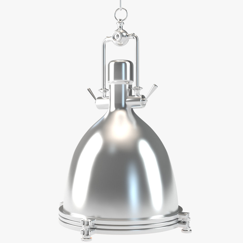 Retro Chrome Pendant Hanging Lamp Model Turbosquid 1284642 Retro Chrome Pendant Hanging Lamp Model