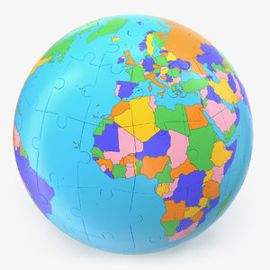 3D globe puzzle