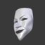 anonymous mask 3D model