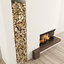 3D firewood fireplace