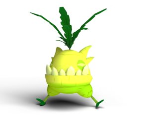 character turnip enemy 3D model