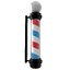 3D barber shop pole black
