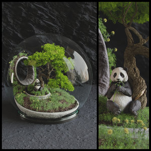bonsai florarium 3D model