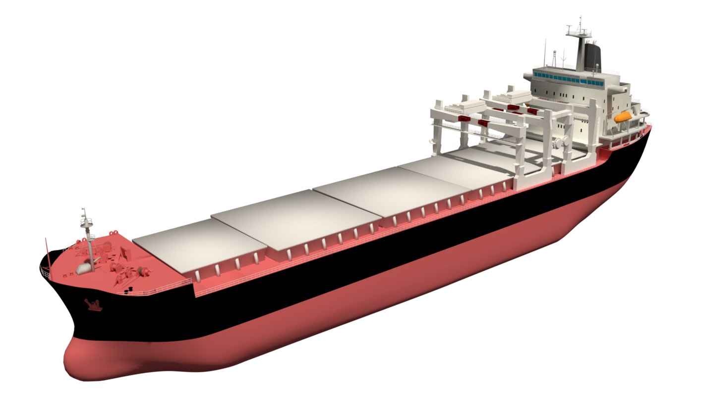 Bulk Carrier Gantry Cranes 3d Model - Turbosquid 1285258