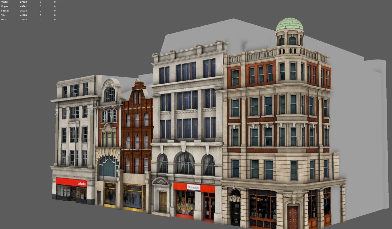 3D Buildings London Model - TurboSquid 1285386