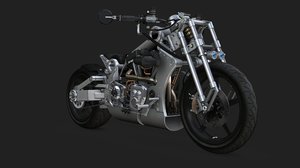 3D motorcycle confederate r131 fighter model