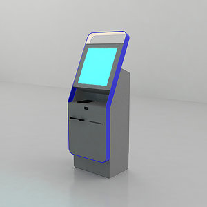 3D self help check-in station model