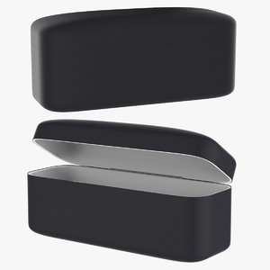 black leather case box 3D model