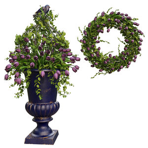 3D vase wreath