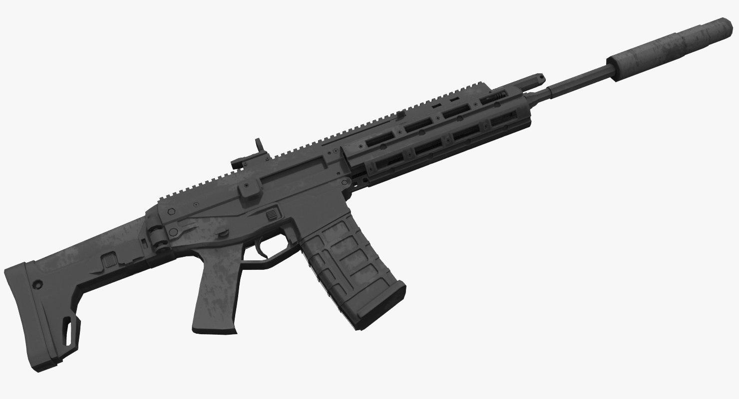 3D acr rifle model TurboSquid 1285631