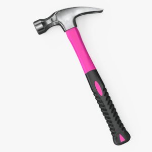 3D pink hammer