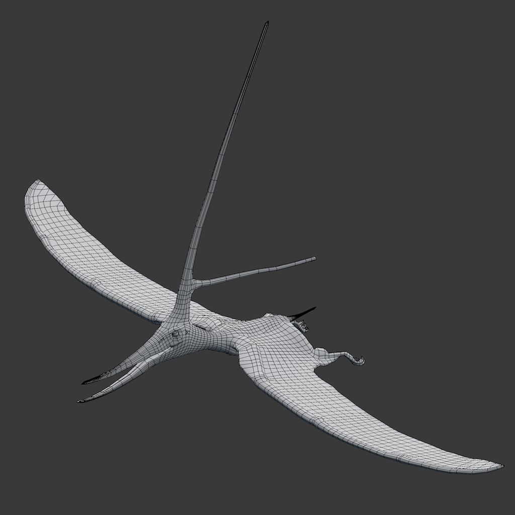 3D cretaceous pterosaur nyctosaurus - TurboSquid 1285789