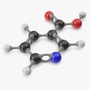 niacin molecular 3D