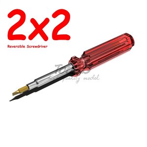 flat reversible screwdriver 3D model