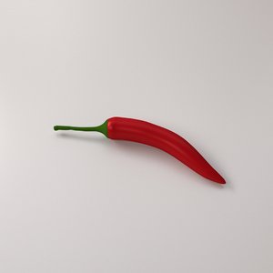 3D model food pepper fruit