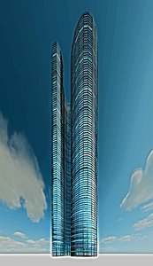 3D skyscraper luxury