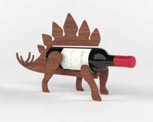 3D model wine bottle