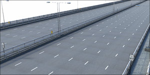 architecture road highway 3D model