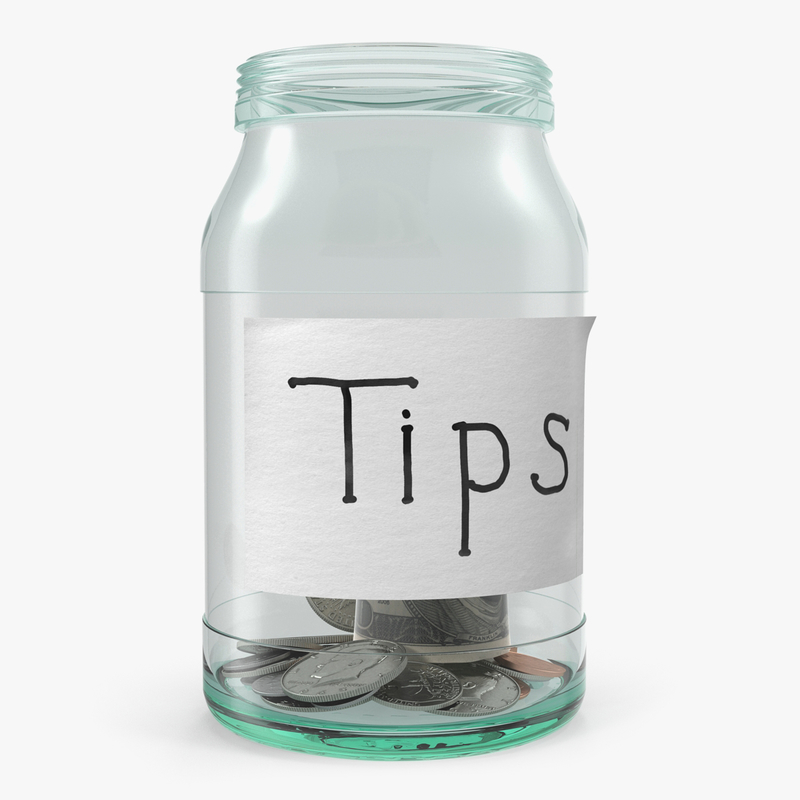 3D tip jar money - TurboSquid 1286613