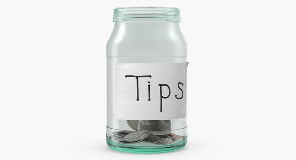 3D tip jar money - TurboSquid 1286613