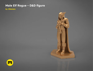 elf rogue character figures 3D model