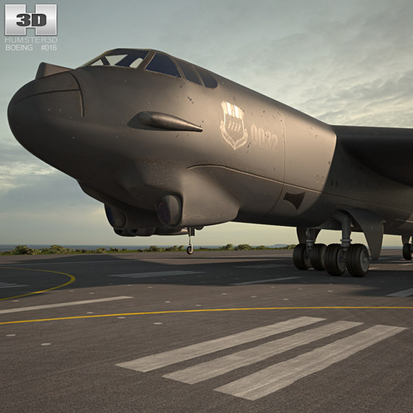 3D Boeing B-52 B Model - TurboSquid 1286724