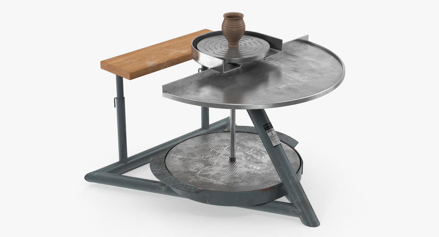 Clay pot pottery wheel model TurboSquid 1286780