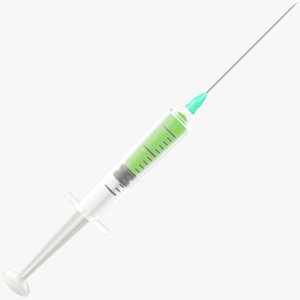 cartoon syringe toon 3D model