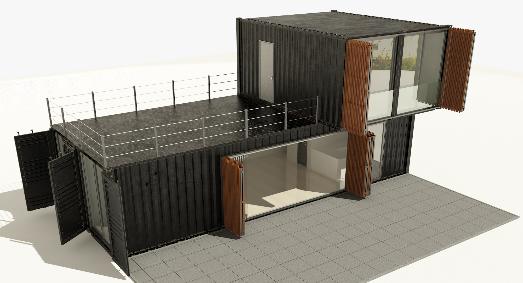 Container house 3D model - TurboSquid 1286797