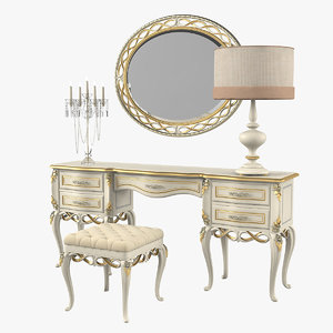 3D coco dressing table set