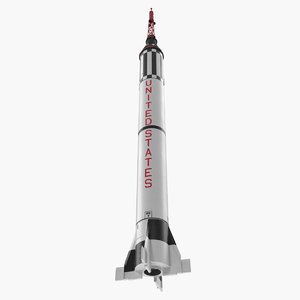 3D rocket mercury redstone 3