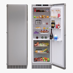 3D model appliance fridge liebherr