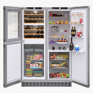 3D appliance fridge liebherr model