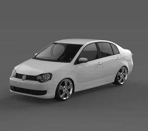 polo sedan 2012 3D model