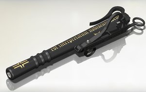 medieval monk gun 3D