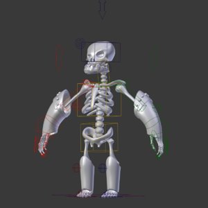 character training rigged 3D model
