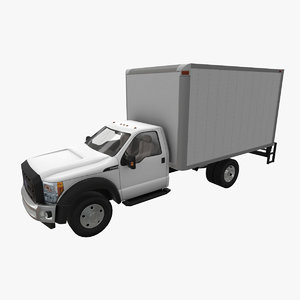 realistic f-550 box van 3D model